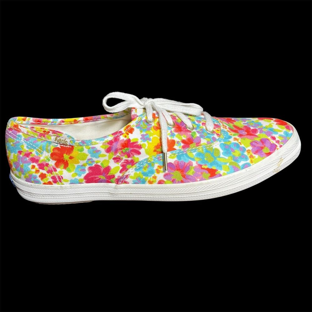 Keds Champion sneakers 9.5 exclusive for Talbots Floral Colorful Canvas Cottage